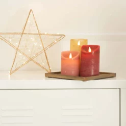 Kaars Wax Rustiek Bordeaux Rood, Bewegende Vlam 9 Kaars Wax Rustiek Bordeaux Rood, Bewegende Vlam -Huisdecoratie Winkel SFEERFOTO 10 scaled 1