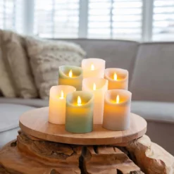 Kaars Wax Rustiek Rood, Bewegende Vlam -Huisdecoratie Winkel SFEERFOTO 22 scaled 1