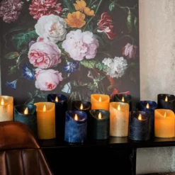 Kaarsen Wax Rustiek Antraciet, Bewegende Vlam 3 Stuks -Huisdecoratie Winkel SFEERFOTO 8 scaled 1