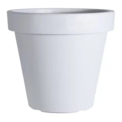 Bloempot E&K Kunststof Wit